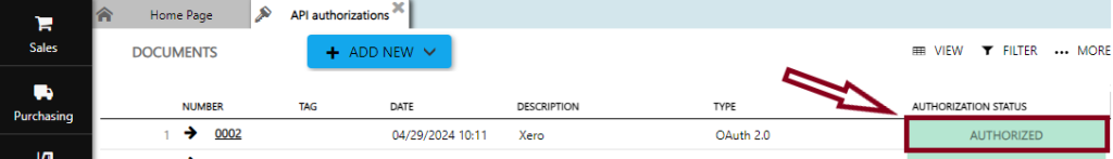 erpag xero authorized
