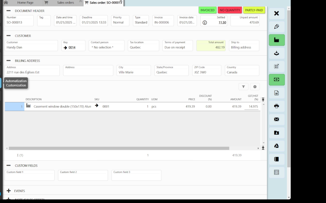 Report Customization for Taxes