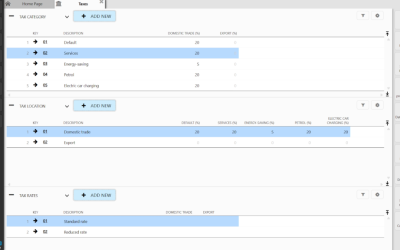 VAT Configuration Process (Non-deductable)